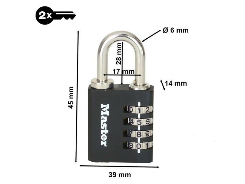 Master Lock Set-Your-Own Combination Padlock 40mm Master Lock - RockBottom Northampton