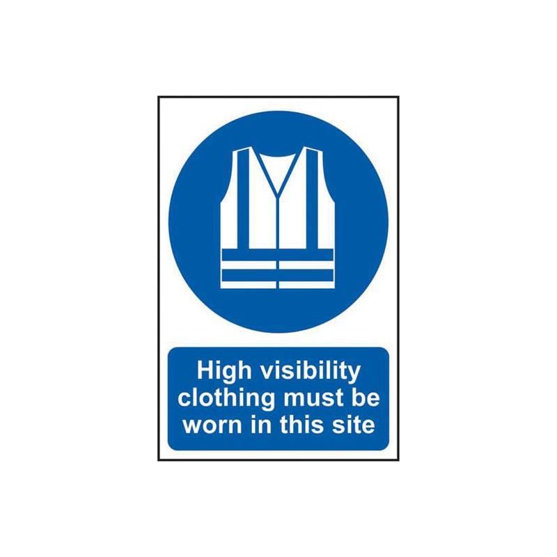 Scan High Visibility Jackets Must Be Worn In This Site - PVC Sign 200 x 300mm Scan - RockBottom Nothampton
