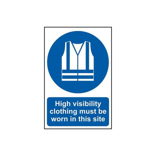 Scan High Visibility Jackets Must Be Worn In This Site - PVC Sign 200 x 300mm Scan - RockBottom Nothampton