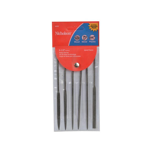 Crescent Nicholson® Red Wallet Needle Mini File Set 6 Piece 42030 Crescent Nicholson® - RockBottom Northampton