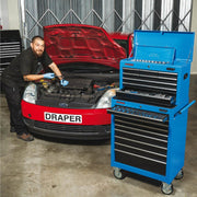 Draper Roller Tool Cabinet, 9 Drawer, 26", Blue 15110 Draper - Town Tools 
