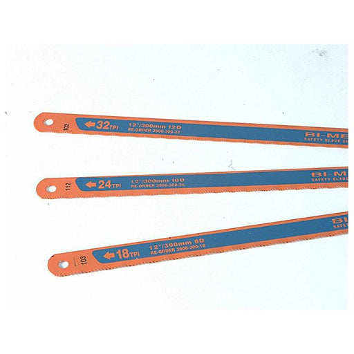 Bahco 3906 Sandflex Hacksaw Blades 300mm (12in) (8, 24 & 32 TPI) (Pack 3) Bahco - NorthantsTrade Northampton