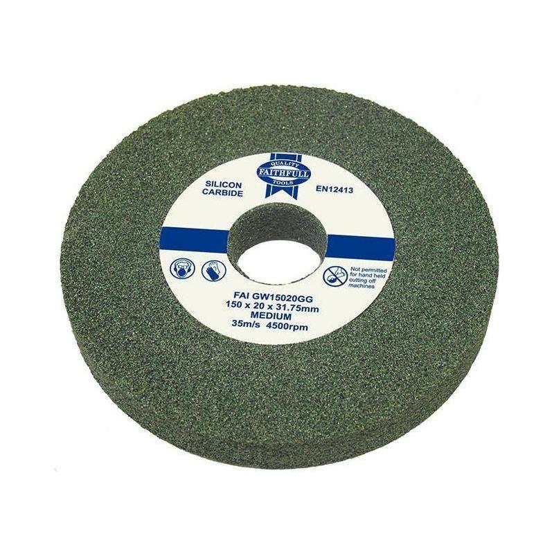 Faithfull General Purpose Grinding Wheel 150 x 16mm Green Grit Faithfull - RockBottom Northampton