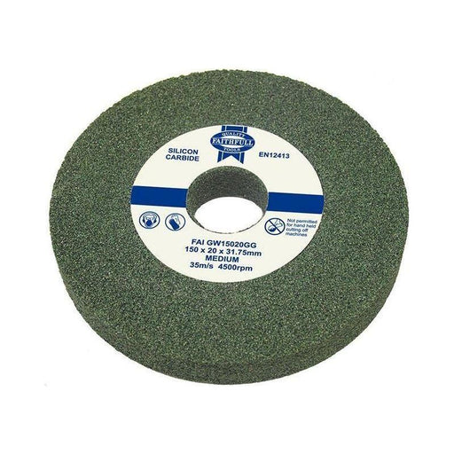 Faithfull General Purpose Grinding Wheel 150 x 16mm Green Grit Faithfull - RockBottom Northampton
