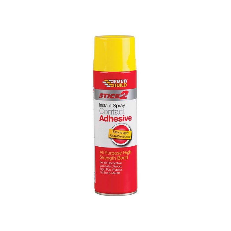 Everbuild Sika Stick 2 Spray Contact Adhesive 500ml Everbuild Sika - RockBottom Northamptin