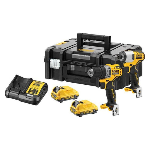 Dewalt Power Tools DCK2110L2 XR Brushless Sub-Compact Twin Pack 12V 2 x 3.0Ah Li-ion DeWALT Power Tools - NorthantsTrade Northampton