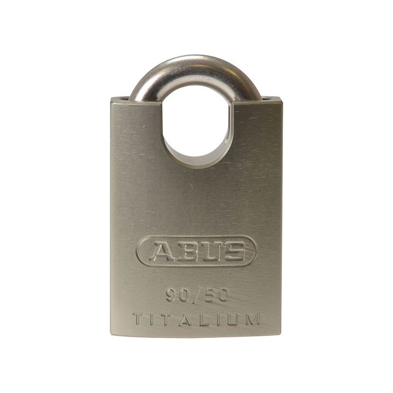 Abus Mechanical 90RK/50 TITALIUM™ Padlock Closed Shackle Carded ABUS Mechanical - RockBottom Northampton 