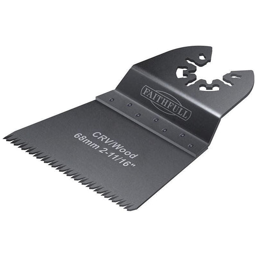 Faithfull Multi-Function Tool CrV Flush Fast Cut Wood Ground Side Set 68mm (Pack 5) Faithfull - RockBottom Northampton