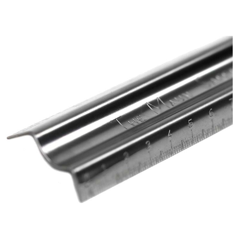 Maun Metal Safety Rule Metric 300mm Maun - RockBottom Northampton