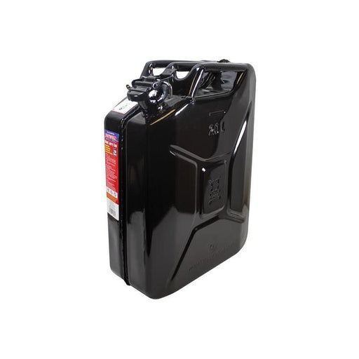 Faithfull Black Steel Jerry Can 20 litre Faithfull - RockBottom Northampton