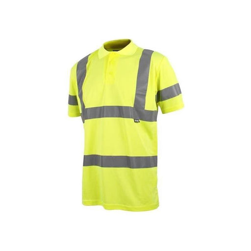 Scan Hi-Vis Polo Shirt Yellow - XL (46in) Scan - RockBottom Nothampton