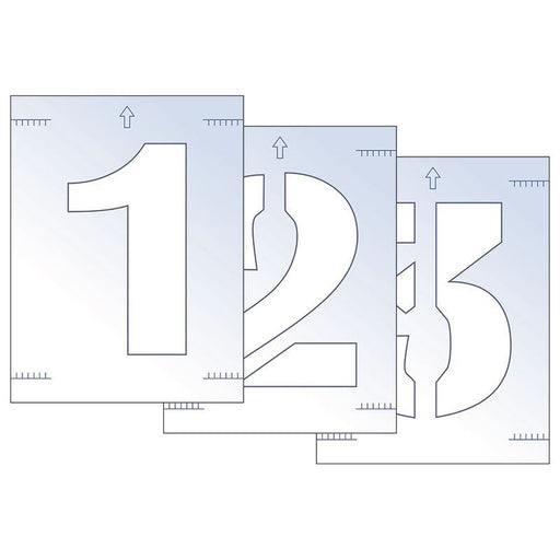 Scan Number Stencil Kit 300mm Scan - RockBottom Nothampton