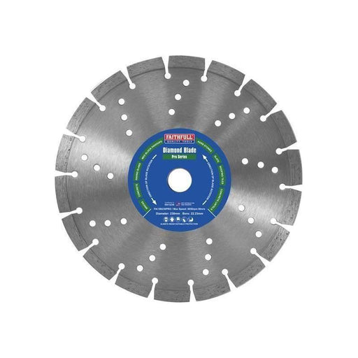 Faithfull Professional Diamond Blade 230 x 22mm Faithfull - RockBottom Northampton