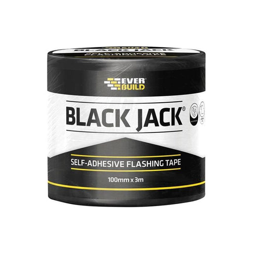Everbuild Sika Black Jack® Flashing Tape, DIY 100mm x 3m Everbuild Sika - RockBottom Northamptin