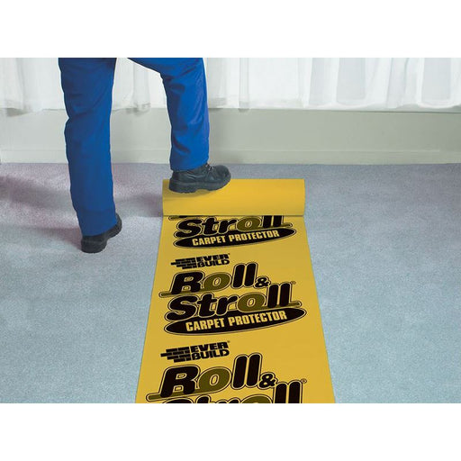Everbuild Sika Roll & Stroll Premium Carpet Protector 600mm x 25m Everbuild Sika - RockBottom Northamptin