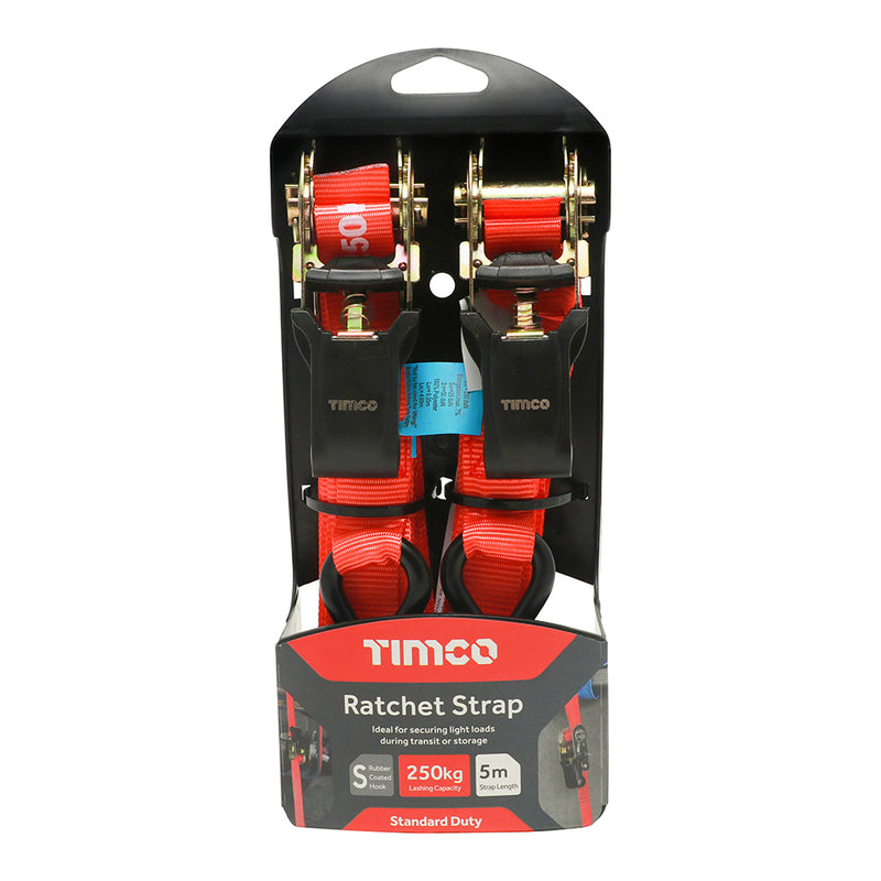 TIMCO J Hook Ratchet Strap Heavy Duty - 10m x 50mm