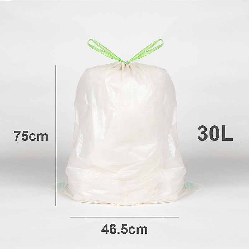 60 Snug Fit Bin liners 30L Drawstring Handle Bin Bags - Compatible with G' Size Bins