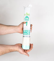 60 Snug Fit Bin liners Drawstring Handle Bin Bags - Compatible with F' & D' Size Bins