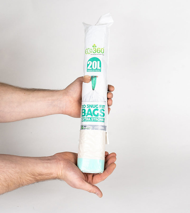 60 Snug Fit Bin liners Drawstring Handle Bin Bags - Compatible with F' & D' Size Bins