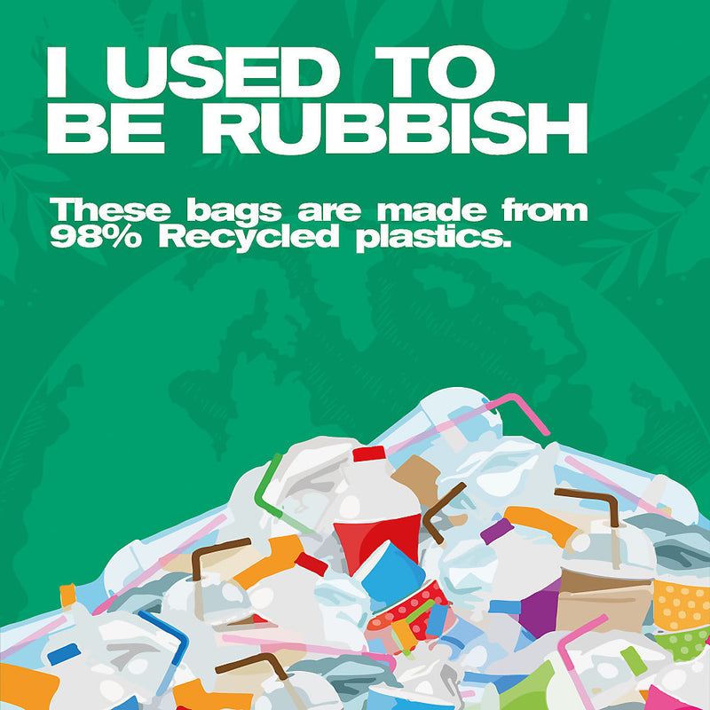 60 Snug Fit Bin liners Drawstring Handle Bin Bags - Compatible with F' & D' Size Bins