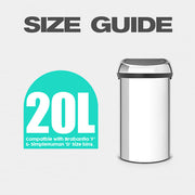 60 Snug Fit Bin liners Drawstring Handle Bin Bags - Compatible with F' & D' Size Bins