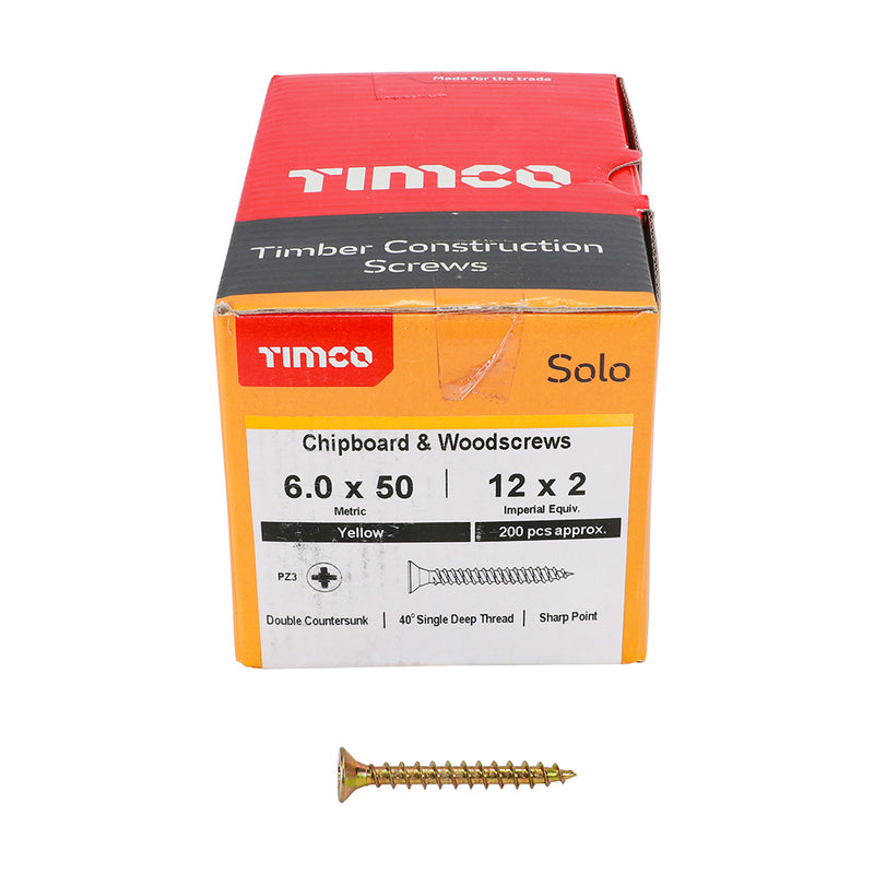 TIMCO Solo Countersunk Gold Woodscrews (Part 2)