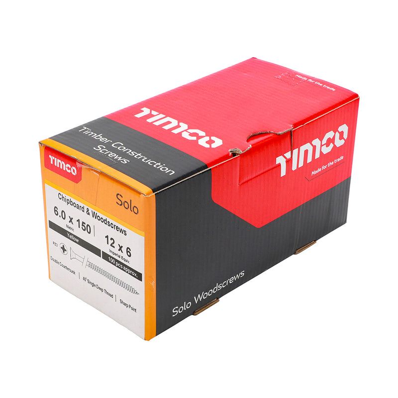 TIMCO Solo Countersunk Gold Woodscrews (Part 2)