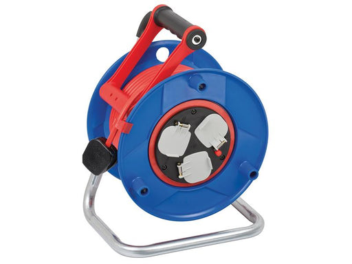Brennenstuhl 25m Cable Reel 240V 13A with 3 Sockets
