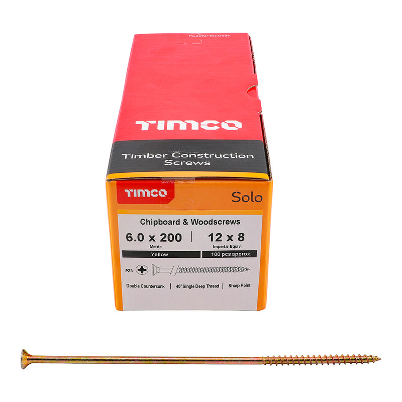 TIMCO Solo Countersunk Gold Woodscrews (Part 2)