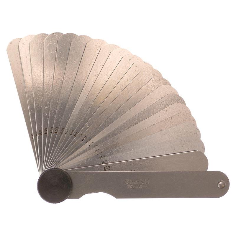 Starrett 66MA Feeler Gauge 20 Piece Set 0.05-1mm Starrett - RockBottom Nothampton