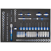 Draper Bunker Socket Set, 3/8" Sq. Dr. in EVA Foam Inlay Draper - Town Tools