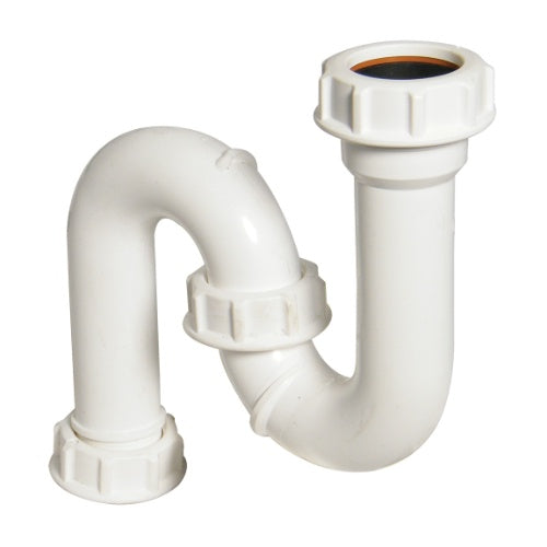 Floplast white S trap 38mm seal x 32mm TS33