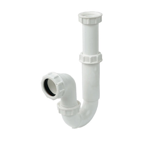 Floplast white telescopic P trap 76mm seal x 40mm TP47T