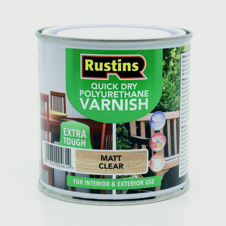 Rustins Polyurethane Matt Varnish 250ml