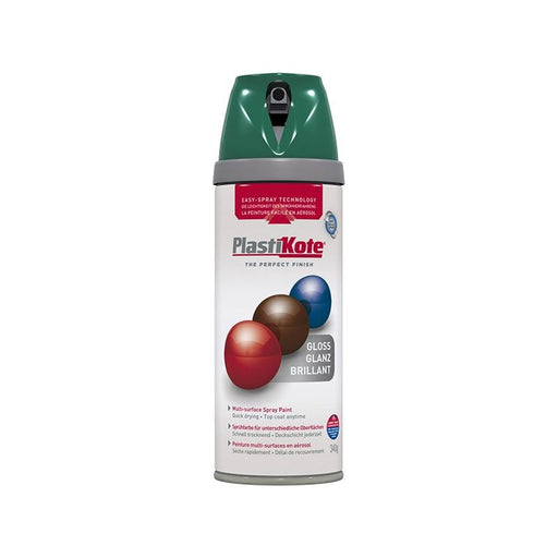 Plastikote Twist & Spray Gloss Lawn Green 400ml PlastiKote - RockBottom Nothampton