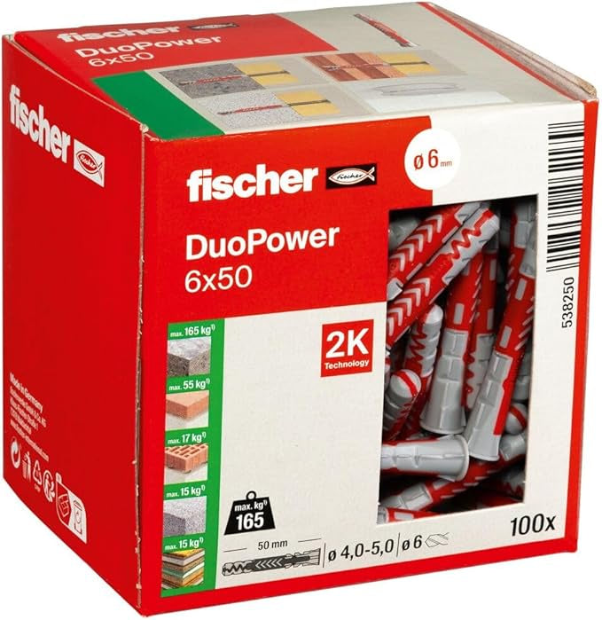 Fischer DuoPower "6 x 50"  100 PACK