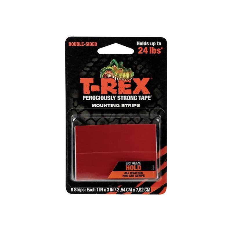 Shurtape T-REX® Extreme Hold Mounting Strips 2.54 x 7.62cm (Pack 8) Shurtape - RockBottom Nothampton
