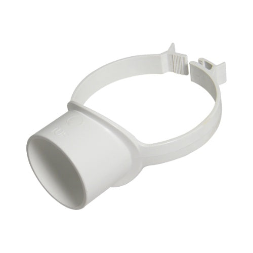 Floplast 110mm soil strap boss White