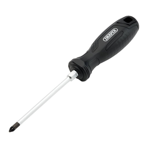 Draper Pozi Hard Grip Screwdriver, PZ1 x 100mm Draper - Town Tools