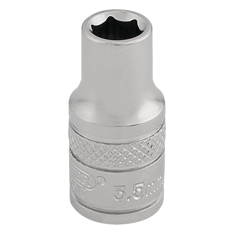 Draper Socket, 1/4" Sq. Dr., 5.5mm 16509 Draper - Town Tools 