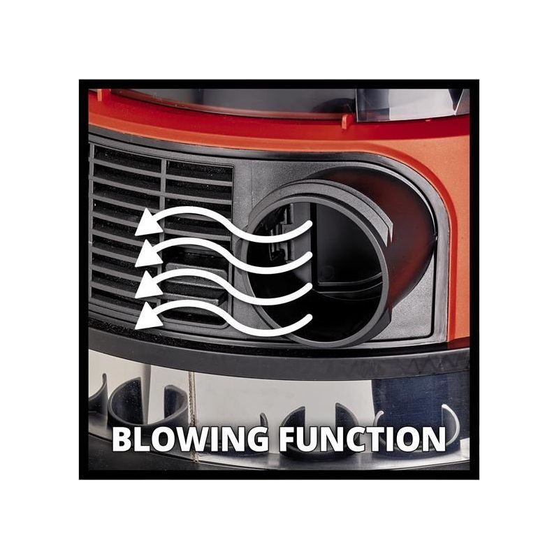 Einhell TE-VC 36/25 Li S-Solo Wet/Dry Vacuum Cleaner 36V (2 x 18V) Bare Unit Einhell - RockBottom Northamptin