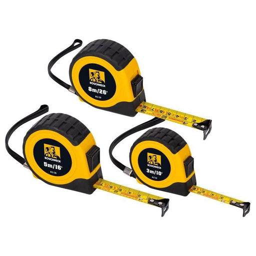 Roughneck E-Z Read® Tape Measure Set, 3 Piece Roughneck - RockBottom Nothampton