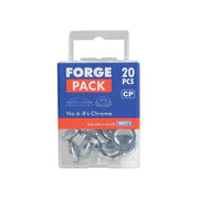 Forgefix Domed Cover Cap Chrome No. 6-8 Forge Pack 20 ForgeFix - RockBottom Northampton