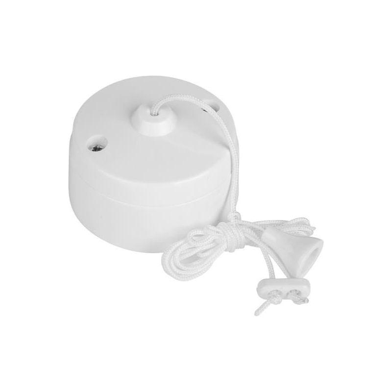 Dencon White Ceiling Pull Switch 1-Way 6A Dencon - RockBottom Northampton
