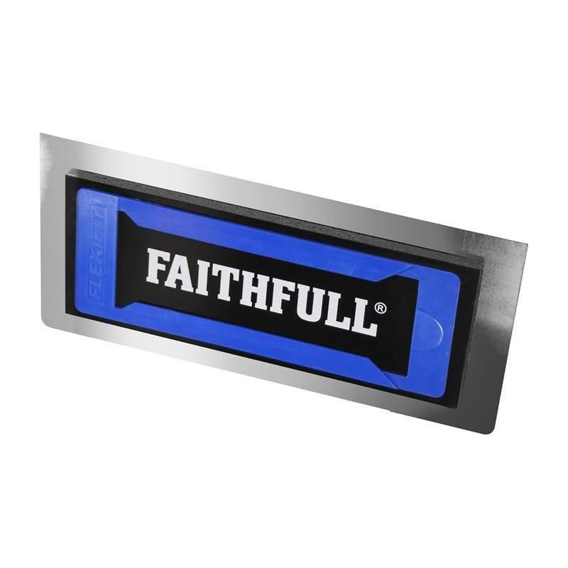 Faithfull Stainless Steel Flexifit Trowel with Foam 12in Faithfull - RockBottom Northampton
