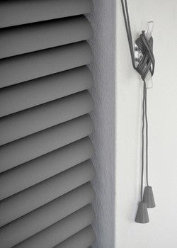 Pvc Venetian Blind 90x213cm Grey