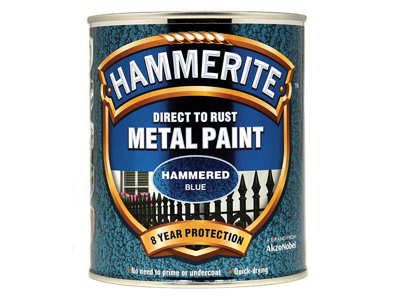 Hammerite Direct To Metal Hammered Blue 750ml