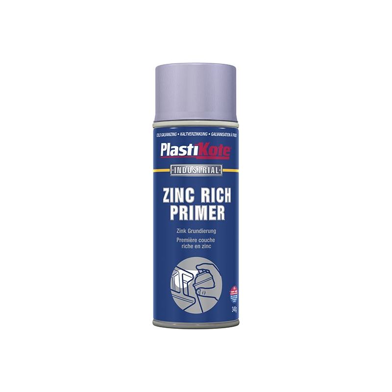 Plastikote Zinc Primer Spray 400ml PlastiKote - RockBottom Nothampton
