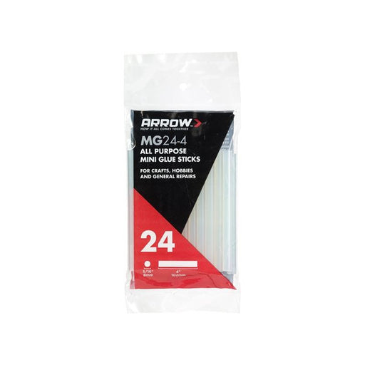 Arrow MG24 Mini Glue Sticks 8 x 102mm (Pack 24) Arrow - RockBottom Northampton 