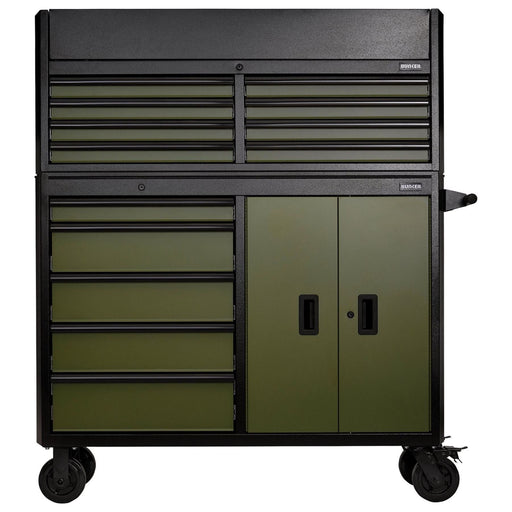 Draper Bunker 13 Drawer Combined Roller Cabinet and Tool Chest, 52", Green Draper - Town Tools